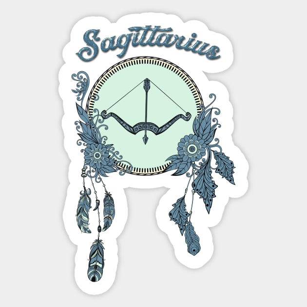 Zodiac sings Sagittarius Sticker by Nicky2342